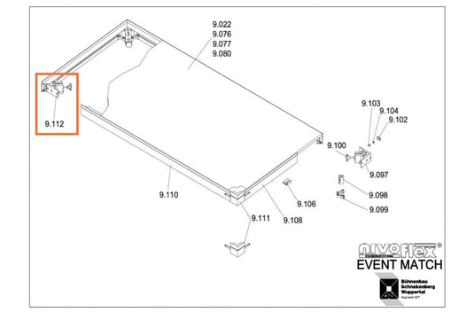 Corner casting, complete set (Event Match)-NIVOflex-Concert Gear
