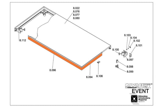 Rail, aluminium (Event)-NIVOflex-Concert Gear
