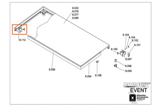 Corner casting, complete set (Event)-NIVOflex-Concert Gear
