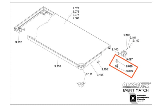 Pressure angle and cover, individual spare parts (Event Match)-NIVOflex-Concert Gear