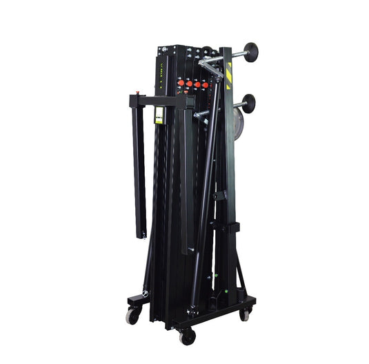 HERCULES 6.5 PLUS | Aluminium frontal loading tower. Black colour-FENIX Stage-Concert Gear