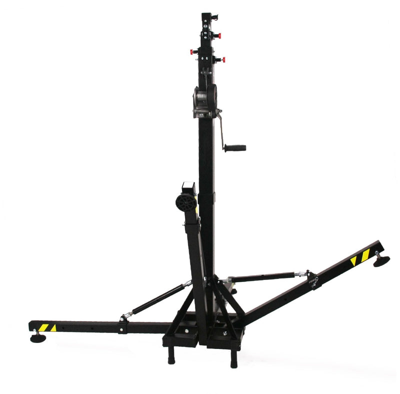 Load image into Gallery viewer, ELV-150/5 | Telescopic lifting tower with adjustable leg system. Black colour-FENIX Stage-Concert Gear