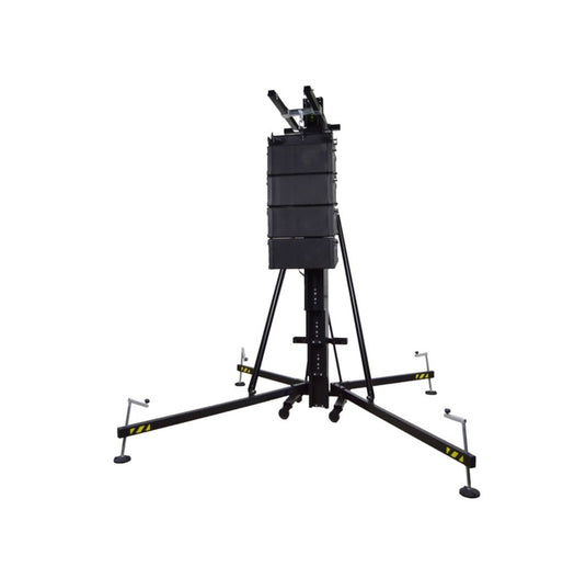 HERCULES 6.5 PLUS | Aluminium frontal loading tower. Black colour-FENIX Stage-Concert Gear