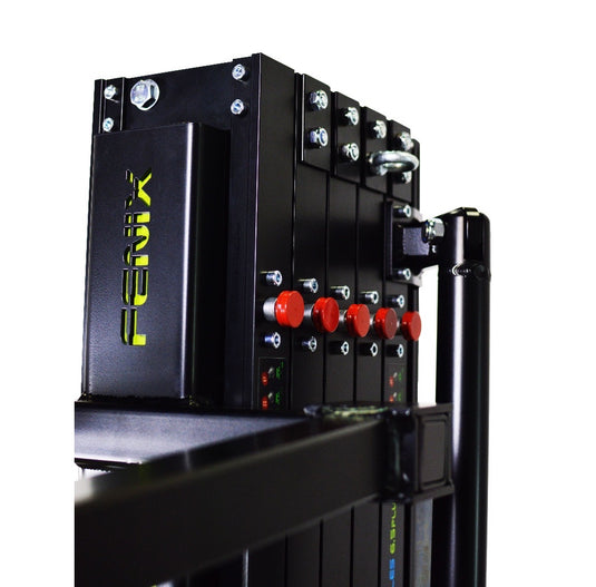 HERCULES 6.5 PLUS | Aluminium frontal loading tower. Black colour-FENIX Stage-Concert Gear