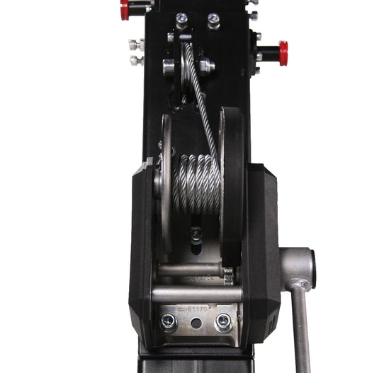 MEGARA 200 | Telescopic lifting tower, traditional leg system. Black colour-FENIX Stage-Concert Gear