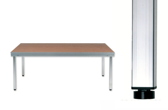 Mott plug-in leg aluminium tube 45x45x2,5mm, adjustable polyamide leg-Mott Mobile Systeme GmbH & Co. KG-Concert Gear