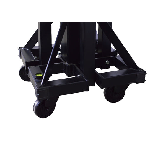 ELV-200/6 | Telescopic lifting tower with adjustable leg system. Black colour-FENIX Stage-Concert Gear