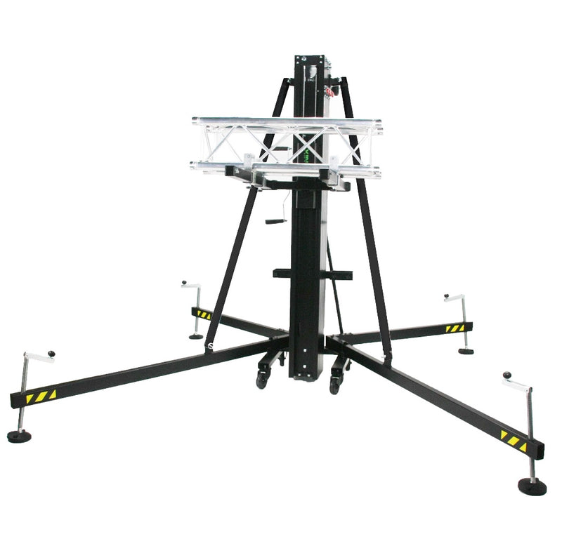 Load image into Gallery viewer, HERCULES 6.5 | Aluminium frontal loading tower. Black colour-FENIX Stage-Concert Gear