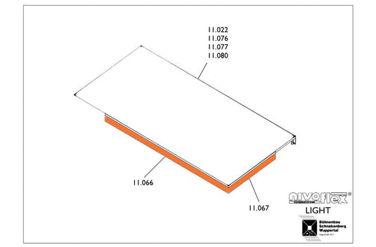 Rail, aluminium (Light)-NIVOflex-Concert Gear