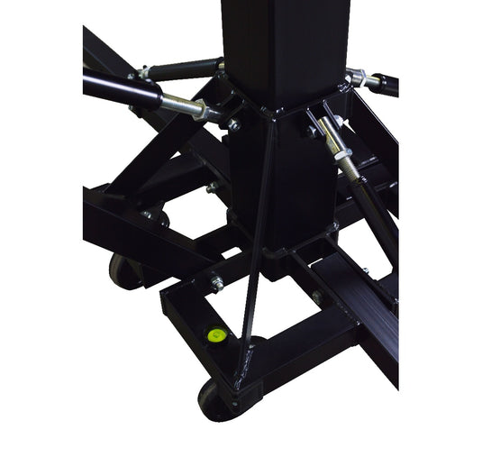 ELV-200/6 | Telescopic lifting tower with adjustable leg system. Black colour-FENIX Stage-Concert Gear
