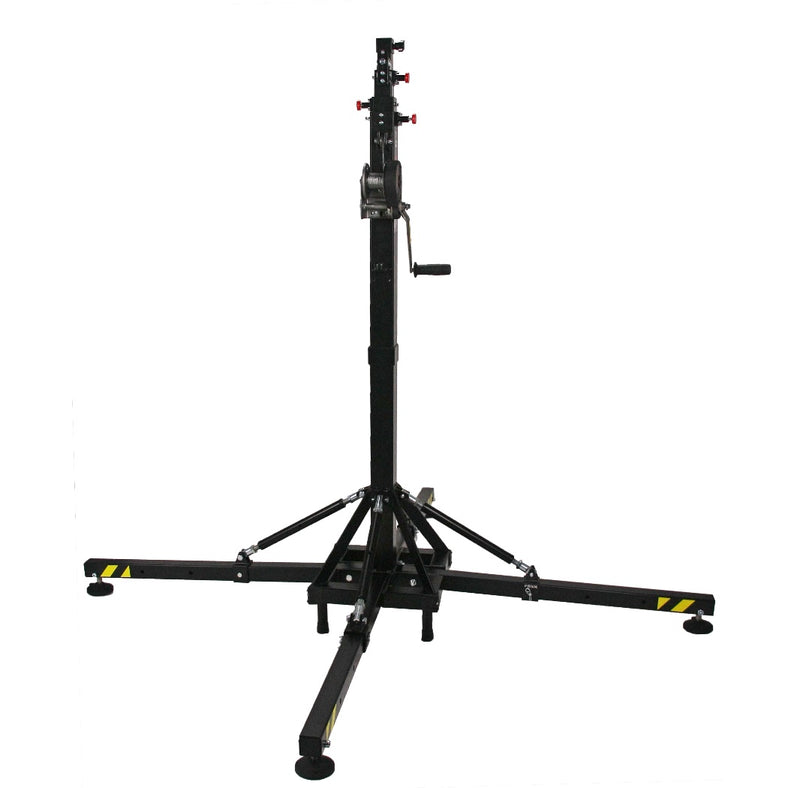 Load image into Gallery viewer, ELV-150/5 | Telescopic lifting tower with adjustable leg system. Black colour-FENIX Stage-Concert Gear