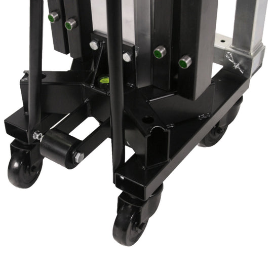 AT-04B | Aluminium frontal loading tower. Black colour-FENIX Stage-Concert Gear