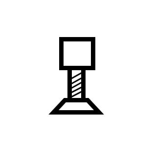 Levelling device for legs, square - height up to 35 mm (set, 4 pcs)-NIVOflex-Concert Gear