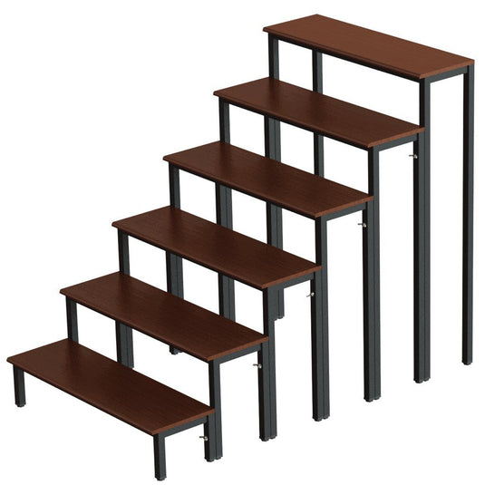 Mott stairway 6 Steps for 140 cm stage height, 187 cm wide-Mott Mobile Systeme GmbH & Co. KG-Concert Gear