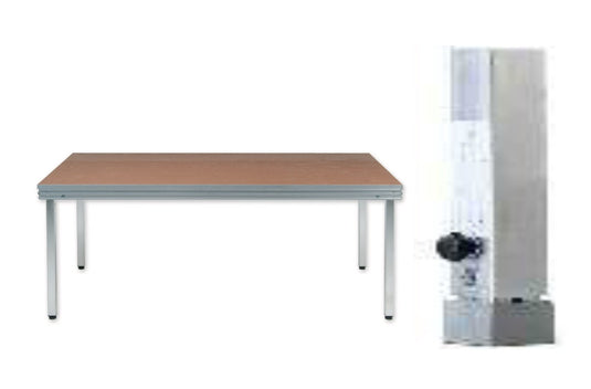 Mott telescopic plug-in leg, alu tube 60x60x3 & 53x53mm, anti-slip-Mott Mobile Systeme-Concert Gear