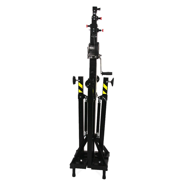 Load image into Gallery viewer, ELV-150/5 | Telescopic lifting tower with adjustable leg system. Black colour-FENIX Stage-Concert Gear
