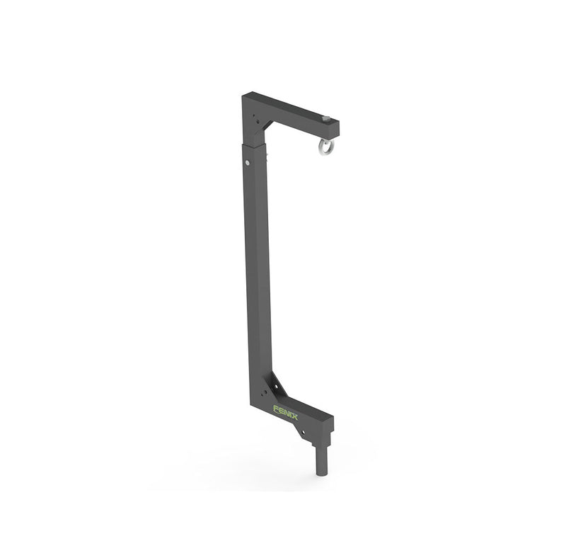 Load image into Gallery viewer, AC-567B | Telescopic &quot;C&quot;-shaped support for audio systems. Max. Load: 110kg. Black colour (MEGARA/ ELV Series)-FENIX Stage-Concert Gear
