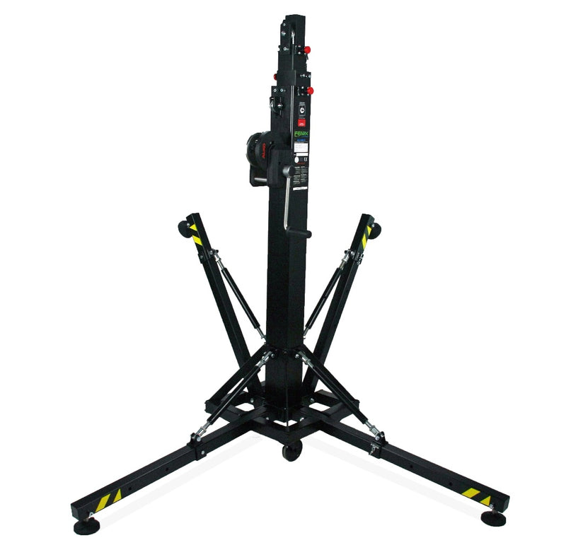 Load image into Gallery viewer, ELV-230/5 | Telescopic lifting tower with adjustable leg system. Black colour-FENIX Stage-Concert Gear
