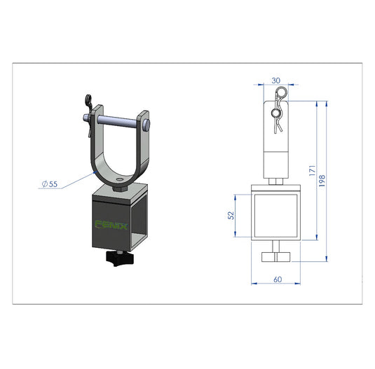 AC-552/ AC-552B | Rotating stand for truss (HERCULES/ AT Series)-FENIX Stage-Concert Gear