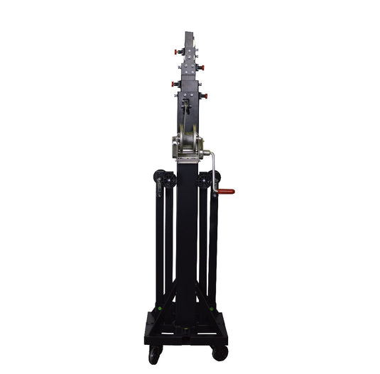 MEGARA 300 | Telescopic lifting tower, traditional leg system. Black colour-FENIX Stage-Concert Gear