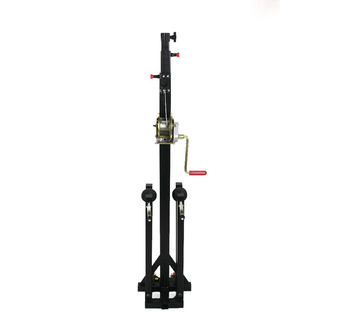 MEGARA 100 | Telescopic lifting tower, traditional leg system. Black colour-FENIX Stage-Concert Gear