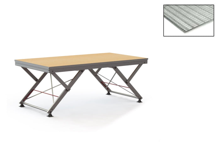 Stage floor made of grating, outdoor (Ideal/Universal/Unistage/Profi 140/TOP 05)-Mott Mobile Systeme-Concert Gear