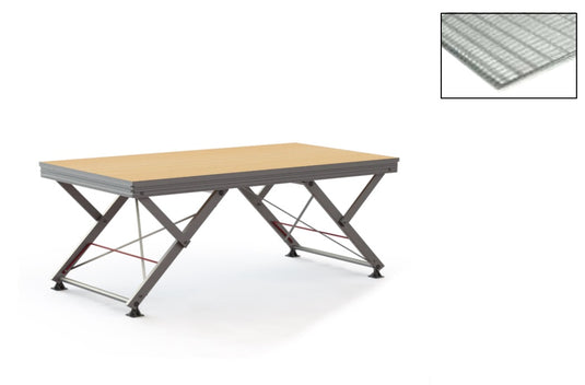 Stage floor made of grating, outdoor (Ideal/Universal/Unistage/Profi 140/TOP 05)-Mott Mobile Systeme-Concert Gear