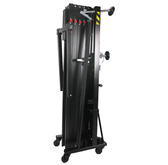 HERCULES 8 | Aluminium frontal loading tower. Black colour-FENIX Stage-Concert Gear