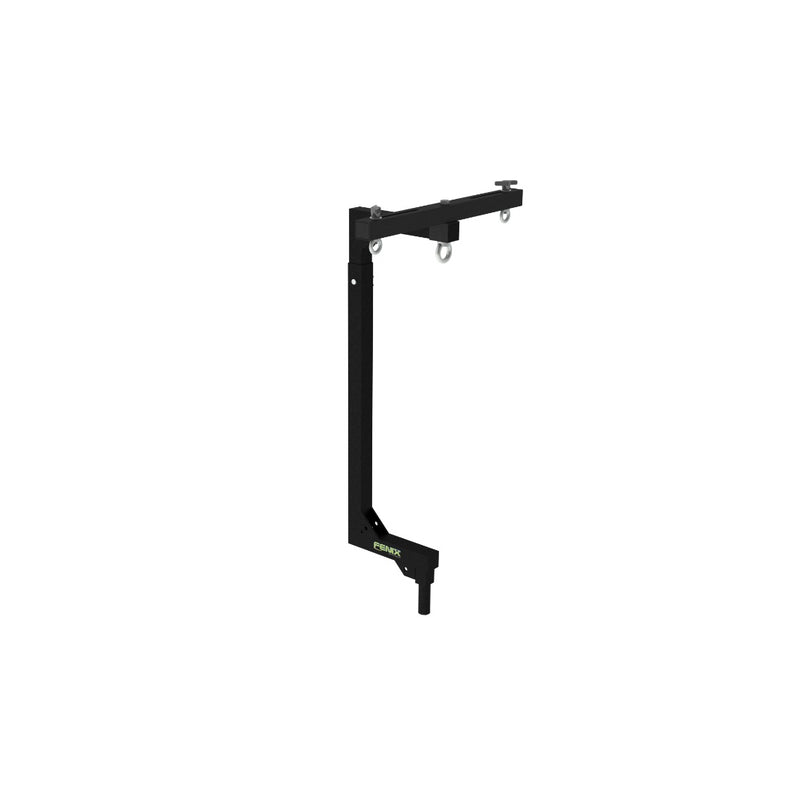 Load image into Gallery viewer, AC-567PROB | Telescopic &quot;C&quot;-shaped support for audio systems with 3 hanging points. Max. Load: 110kg. Black colour (MEGARA/ ELV Series)-FENIX Stage-Concert Gear
