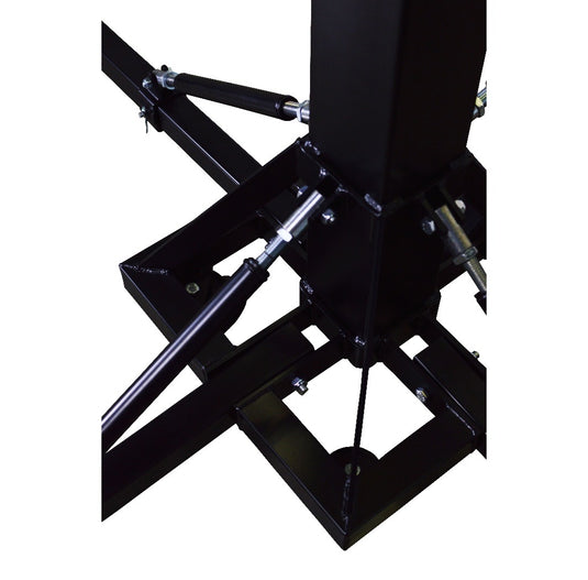 ELV-300/6 | Telescopic lifting tower with adjustable leg system. Black colour-FENIX Stage-Concert Gear