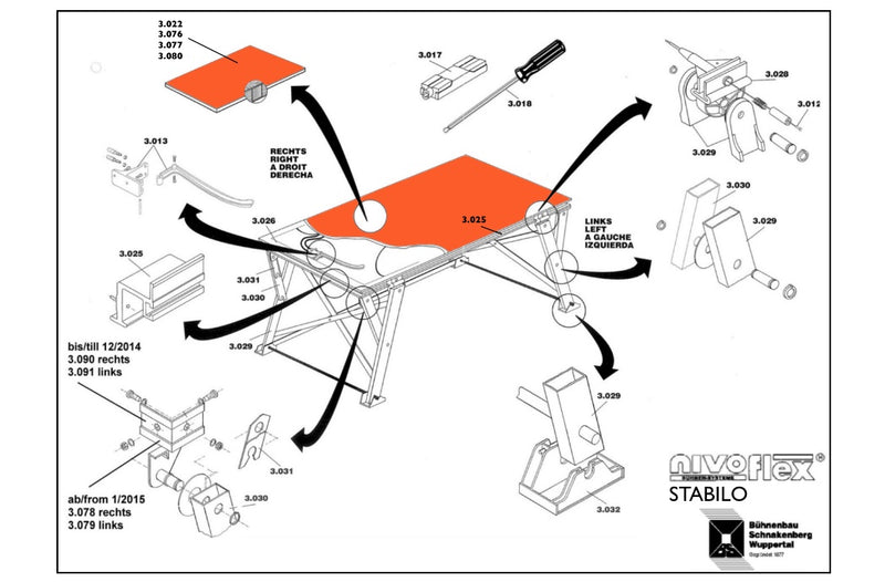 Load image into Gallery viewer, Surfaces, wooden top/ silkscreen - 1994 mm x 994 mm x 22 mm (Stabilo)-NIVOflex-Concert Gear
