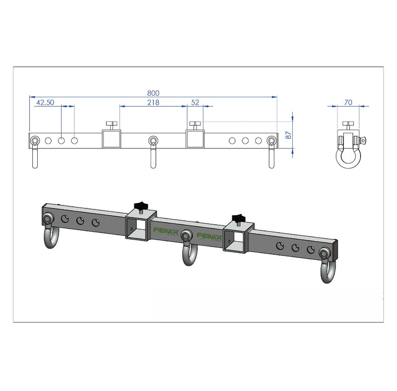 Load image into Gallery viewer, AC-583/ AC-583B | Stand for medium/ big line-array systems. 2 positions (HERCULES Series)-FENIX Stage-Concert Gear
