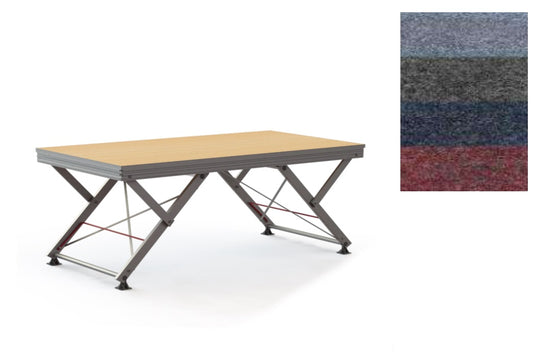 Stage floor, carpet, indoor (Ideal/Universal/Unistage/Profi 140/TOP 05)-Mott Mobile Systeme-Concert Gear