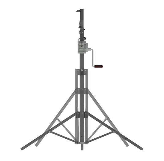 NEMESIS 80 | Tripod telescopic lifting tower. Black colour-FENIX Stage-Concert Gear