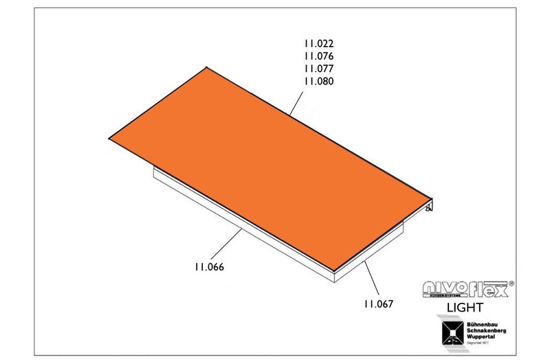 Load image into Gallery viewer, Surfaces, wooden top/ silkscreen - 1994 mm x 994 mm x 22 mm (Light)-NIVOflex-Concert Gear
