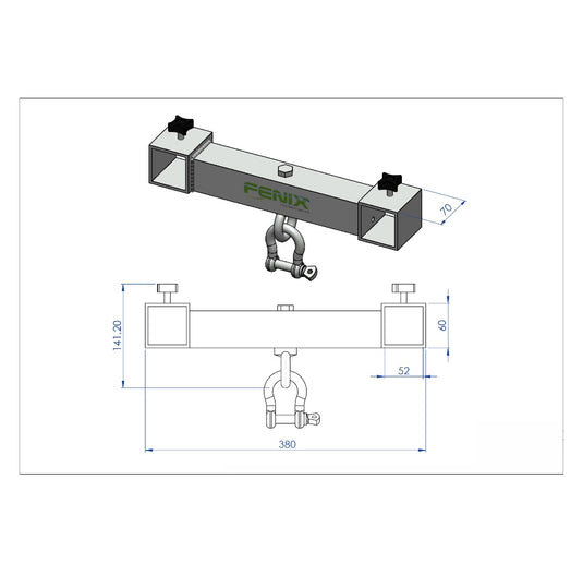 AC-569/ AC-569B | Stand for small/ medium line-arrays systems (AT Series)-FENIX Stage-Concert Gear