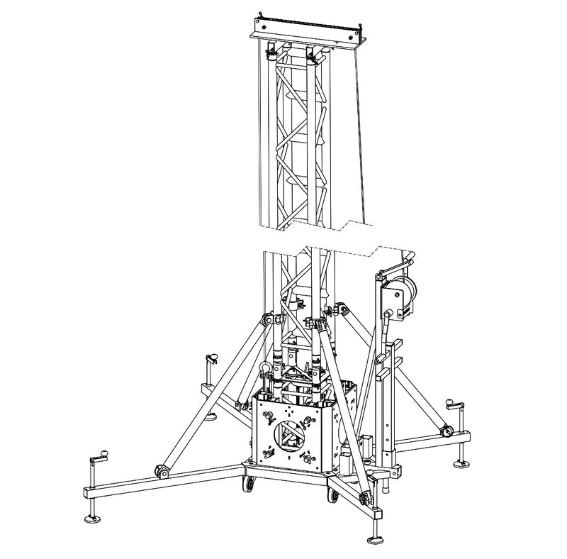 Load image into Gallery viewer, TRC-700 | Ground support tower, structural tower of aluminium-FENIX Stage-Concert Gear
