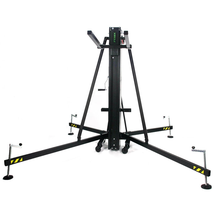 HERCULES 8 | Aluminium frontal loading tower. Black colour-FENIX Stage-Concert Gear