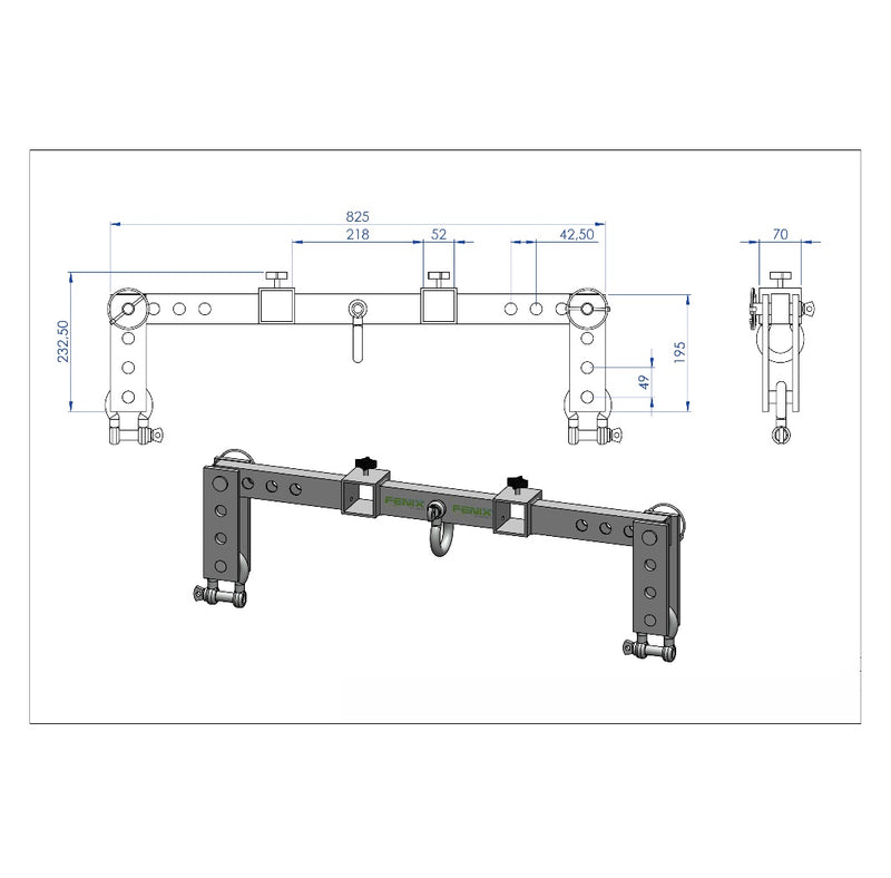 Load image into Gallery viewer, AC-582/ AC-582B | Stand for medium/ big line-array systems. 2 positions (HERCULES Series)-FENIX Stage-Concert Gear
