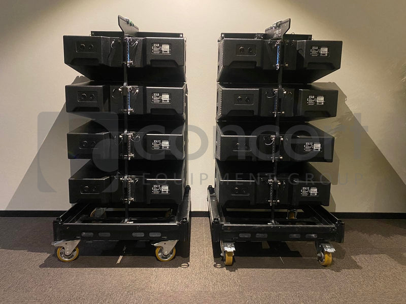 Load image into Gallery viewer, d&amp;b XSL package - 8 pcs XSL, 2 pcs D40, with mounting frames-d&amp;b audiotechnik-Concert Gear
