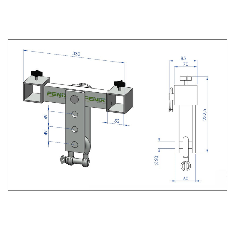 Load image into Gallery viewer, AC-585/ AC-585B | Stand for small/medium line-array systems. 2 positions (HERCULES Series)-FENIX Stage-Concert Gear
