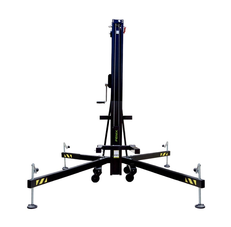 Load image into Gallery viewer, AT-06B | Aluminium frontal loading tower. Black colour-FENIX Stage-Concert Gear

