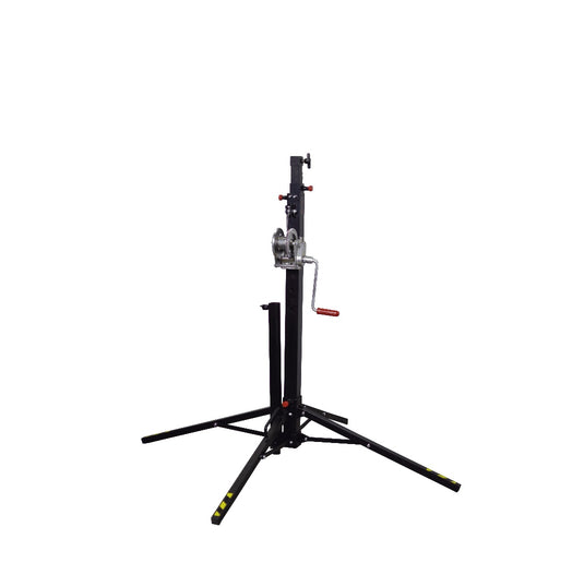 NEMESIS PRO | Tripod telescopic lifting tower with extendable bar. Black colour-FENIX Stage-Concert Gear