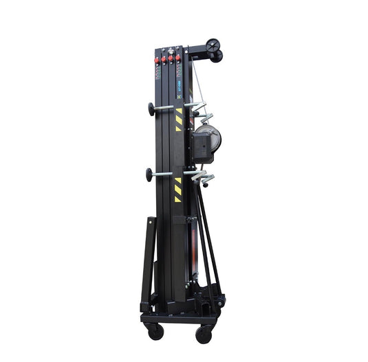 AT-06B | Aluminium frontal loading tower. Black colour-FENIX Stage-Concert Gear